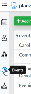 Events section